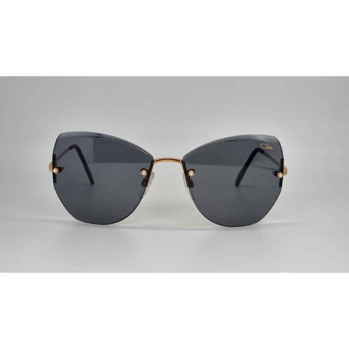Cazal Rimless 217 Black & Gold