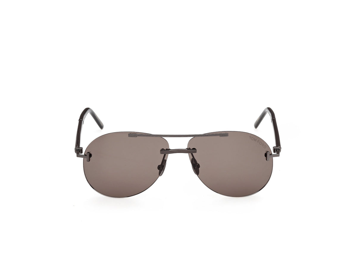 Tom Ford Private TF1375 Shiny Gunmetal / Black Horn