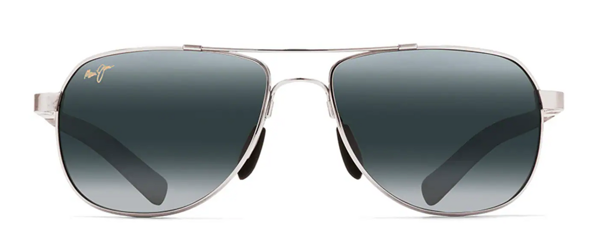 Maui Jim Guardrails Silver with Blue and Light Blue