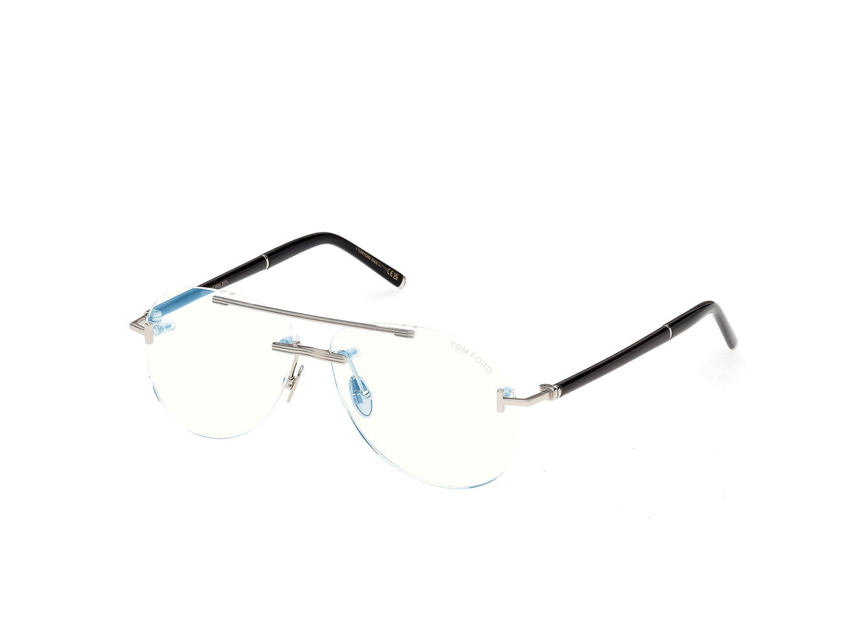 Tom Ford Private Collection TF6147 Shiny Palladium / Black Horn