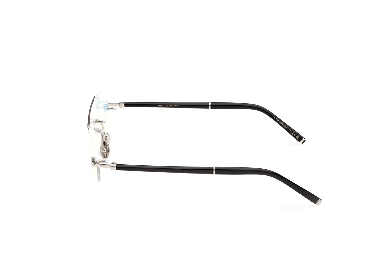Tom Ford Private Collection TF6147 Shiny Palladium / Black Horn