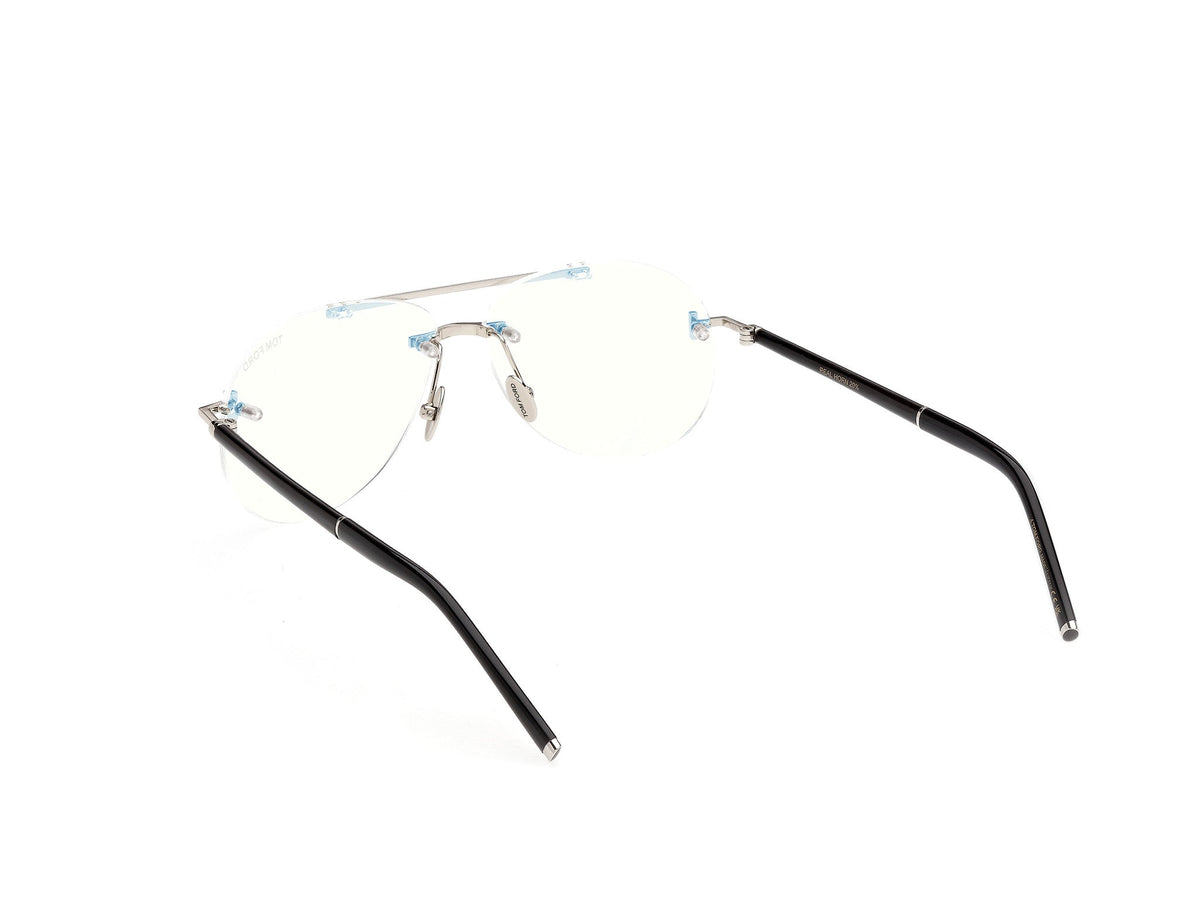 Tom Ford Private Collection TF6147 Shiny Palladium / Black Horn