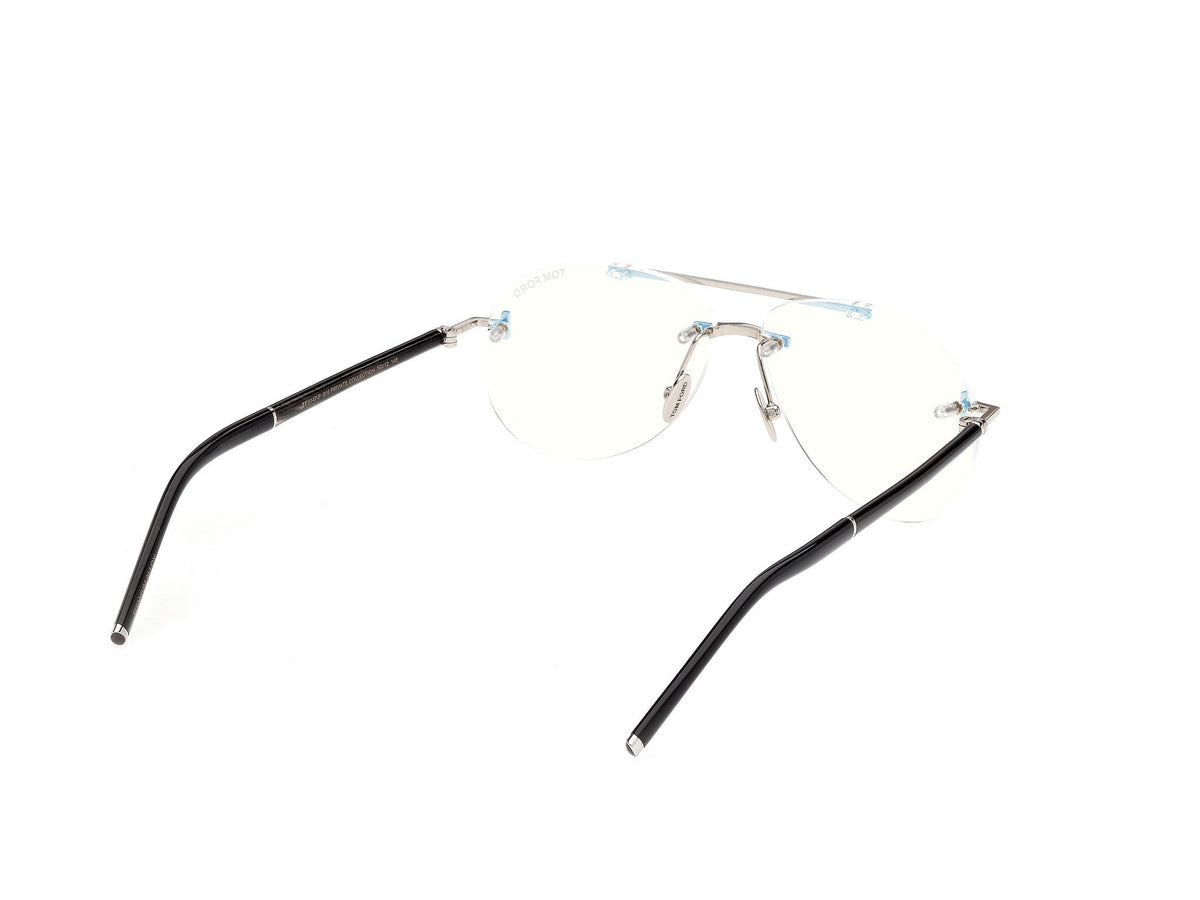 Tom Ford Private Collection TF6147 Shiny Palladium / Black Horn