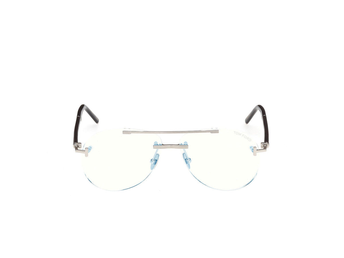Tom Ford Private Collection TF6147 Shiny Palladium / Black Horn
